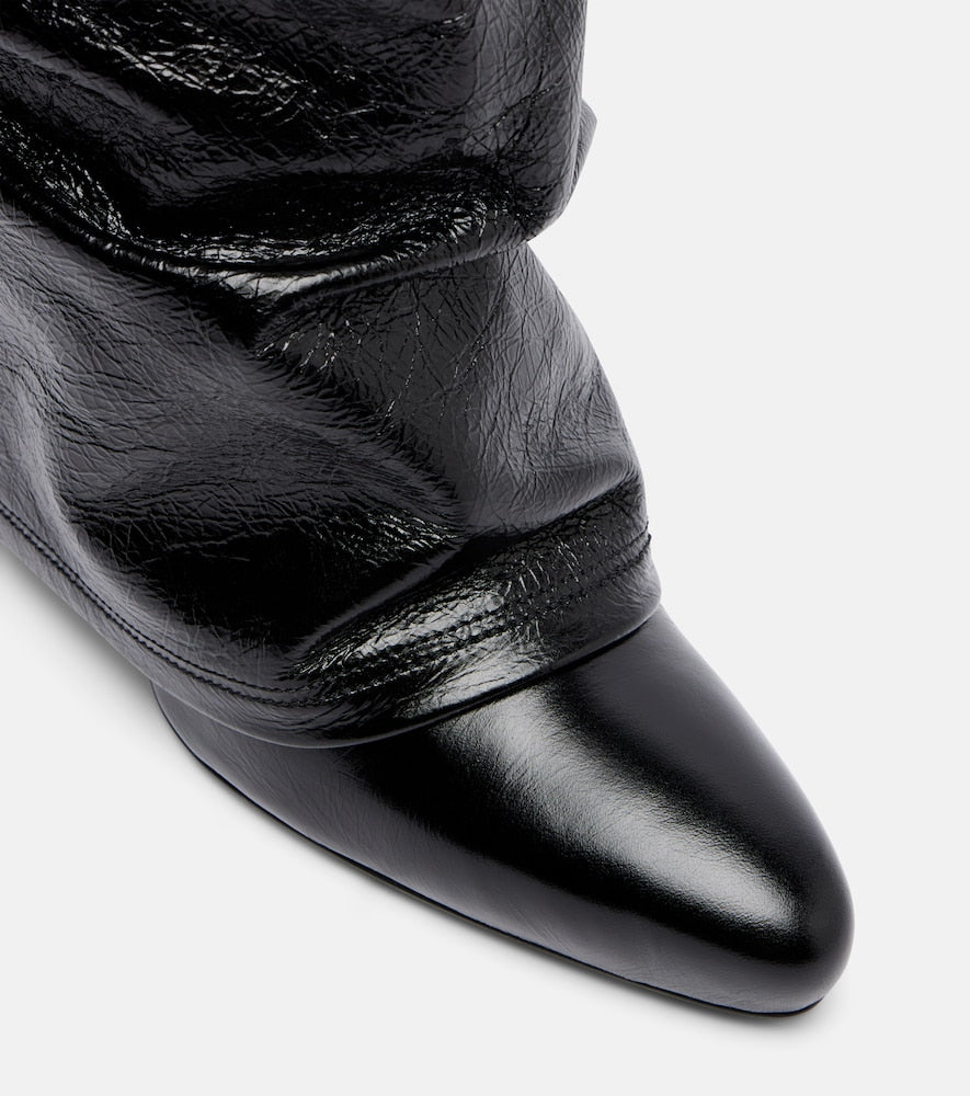 The Attico Leon patent leather knee-high boots