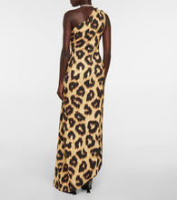 The Attico Leopard-print cutout maxi dress