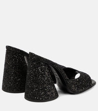 The Attico Luz embellished leather mules