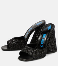 The Attico Luz embellished leather mules