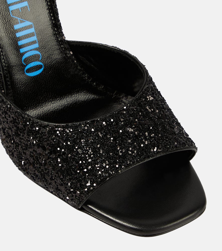 The Attico Luz embellished leather mules