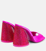The Attico Luz embellished satin mules