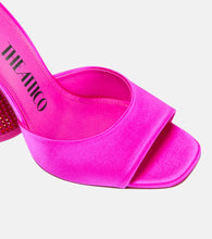 The Attico Luz embellished satin mules