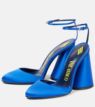 The Attico Luz satin slingback pumps