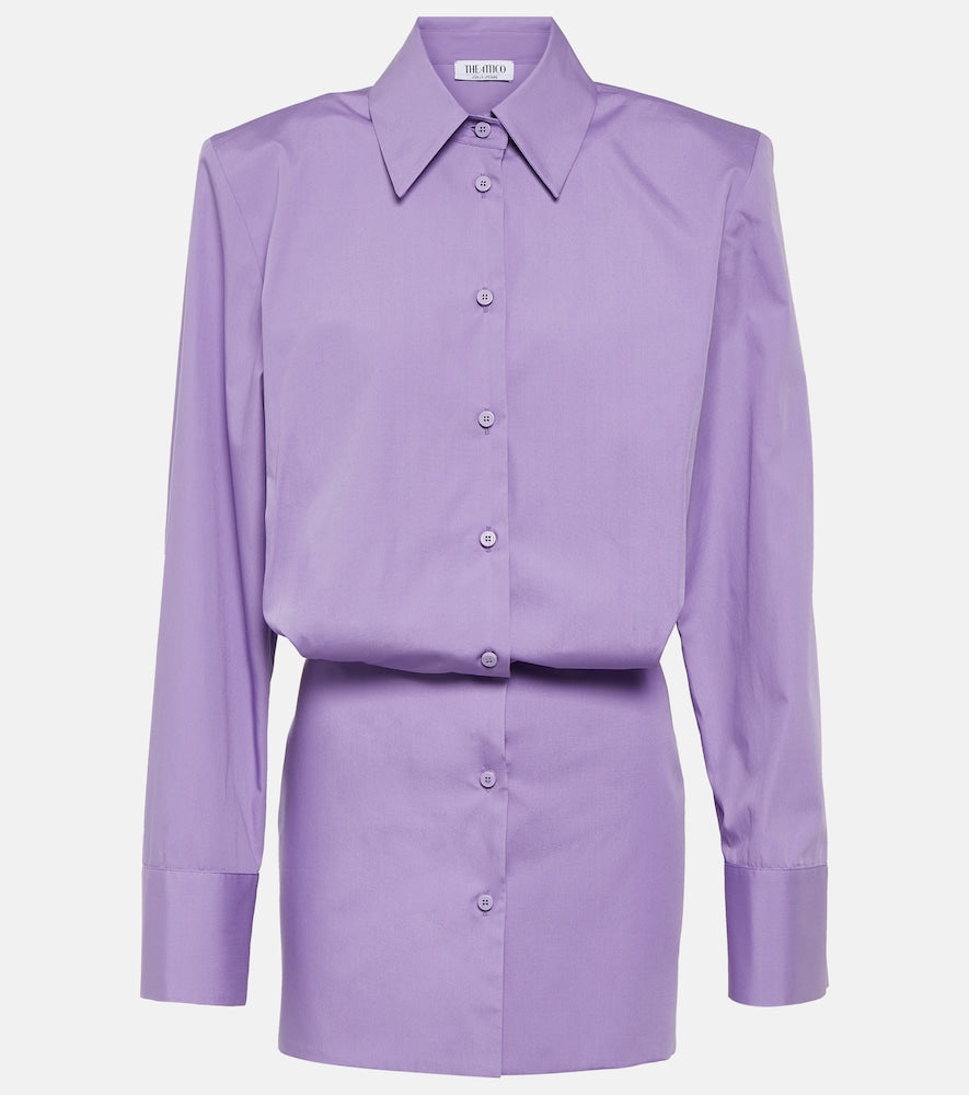 The Attico Margot cotton minidress. Attico Margot 棉质迷你连衣裙