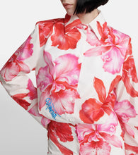 The Attico Margot floral cotton shirt dress