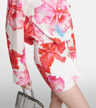 The Attico Margot floral cotton shirt dress