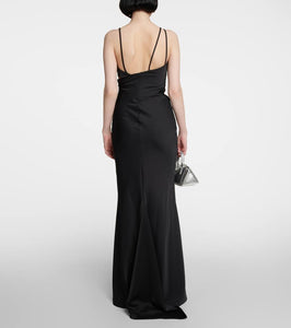 The Attico Melva asymmetric maxi dress