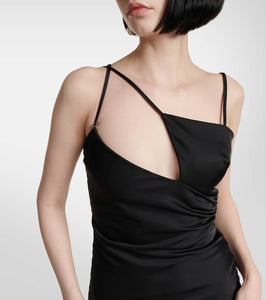 The Attico Melva asymmetric maxi dress