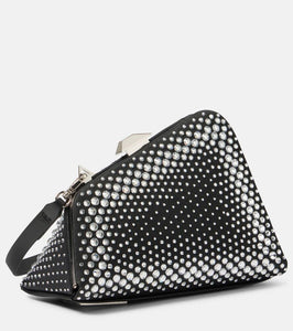 The Attico Midnight Mini embellished clutch