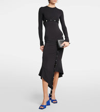 The Attico Midnight Mini embellished clutch
