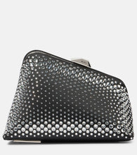The Attico Midnight Mini embellished clutch