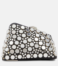 The Attico Midnight Mini studded leather clutch