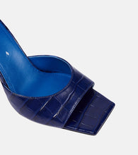 The Attico Mini Devon 85 croc-effect leather mules