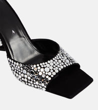 The Attico Mini Devon 85 embellished suede mules