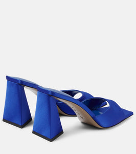 The Attico Mini Devon 85 satin mules
