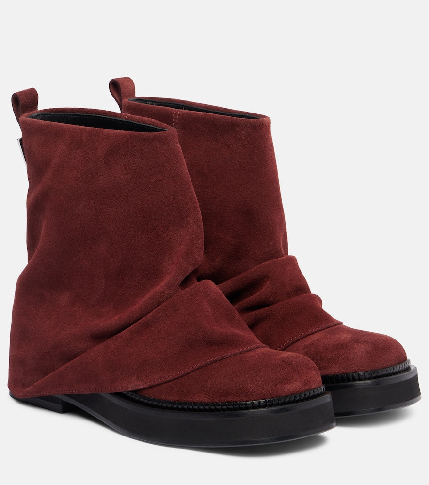 The Attico Mini Robin suede combat boots
