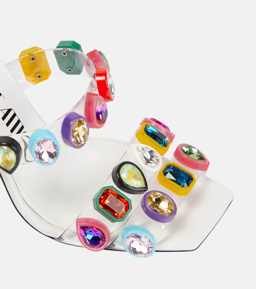 The Attico Nanci embellished PVC mules