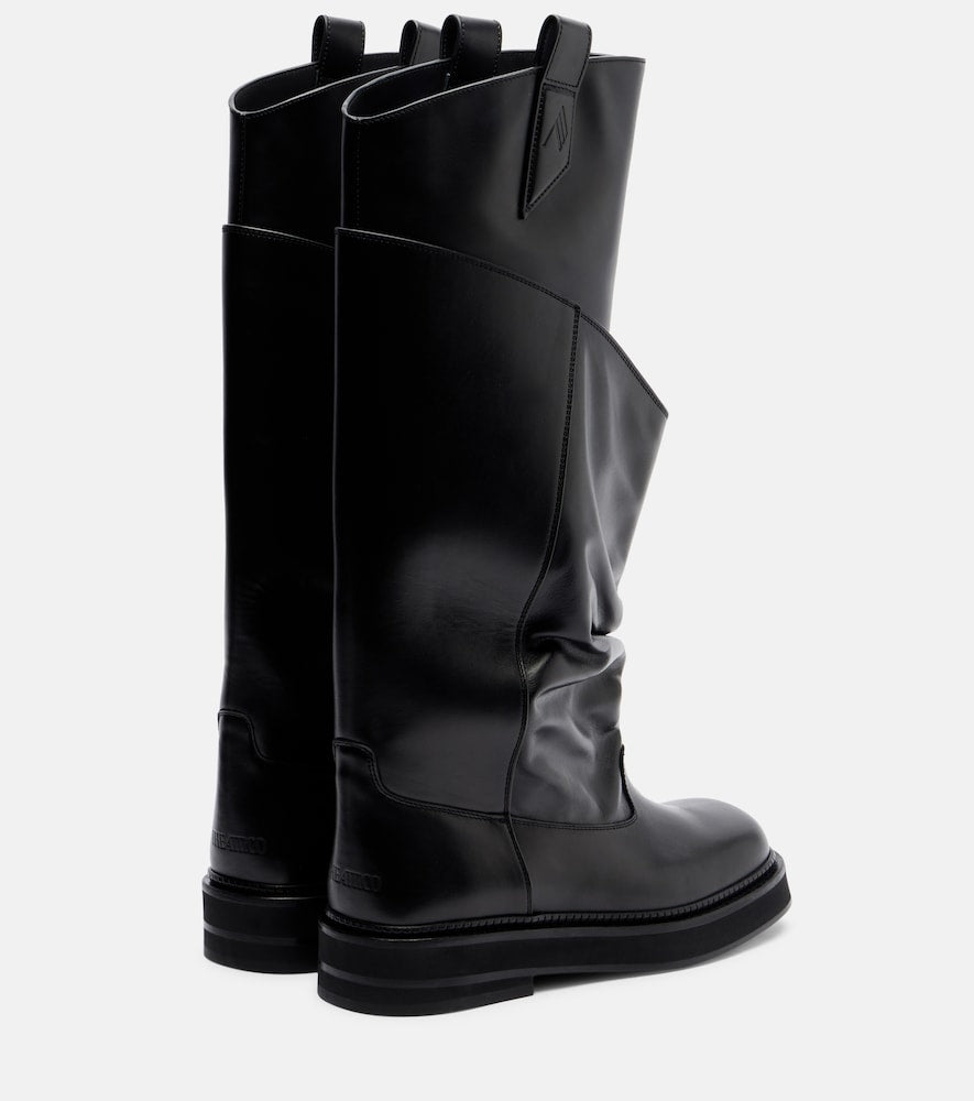 The Attico Passeggiata leather combat boots