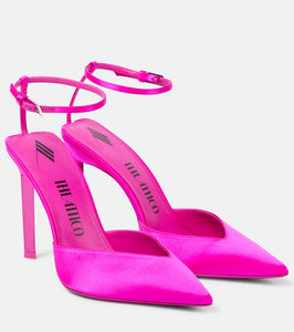 The Attico Perine satin pumps