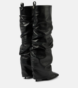 The Attico Rea leather knee-high boots