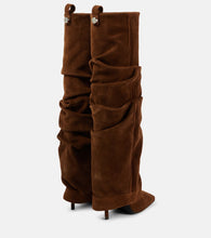 The Attico Rea suede knee-high boots