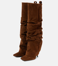 The Attico Rea suede knee-high boots
