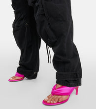 The Attico Rem satin thong sandals