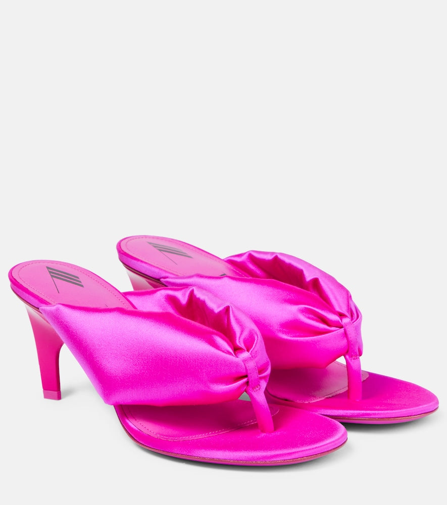 The Attico Rem satin thong sandals - Attico Rem 缎面人字拖