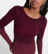 The Attico Reversible colorblocked midi dress