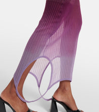 The Attico Reversible colorblocked midi dress
