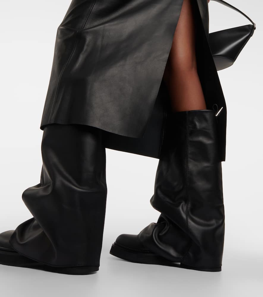 The Attico Robin leather combat boots