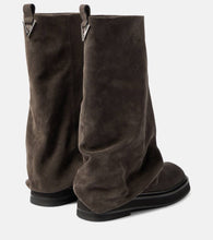 The Attico Robin suede combat boots