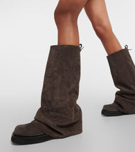 The Attico Robin suede combat boots