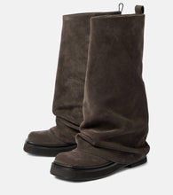 The Attico Robin suede combat boots