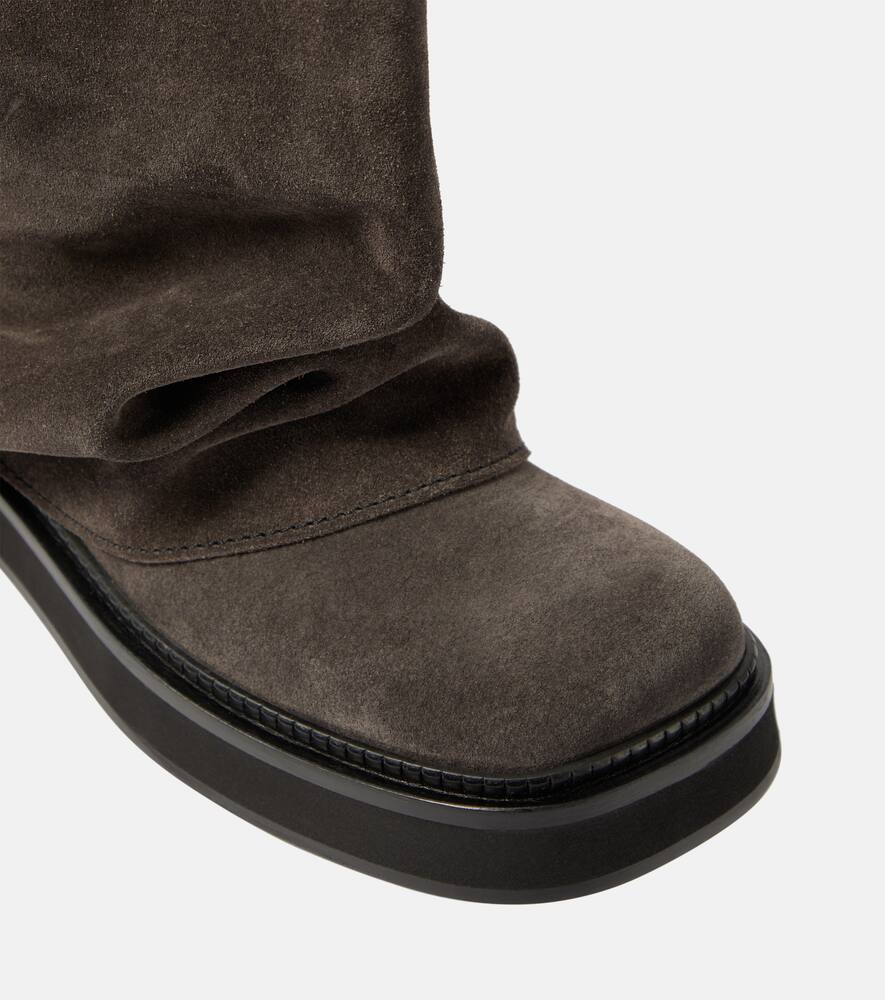 The Attico Robin suede combat boots