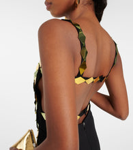 The Attico Rue embellished minidress