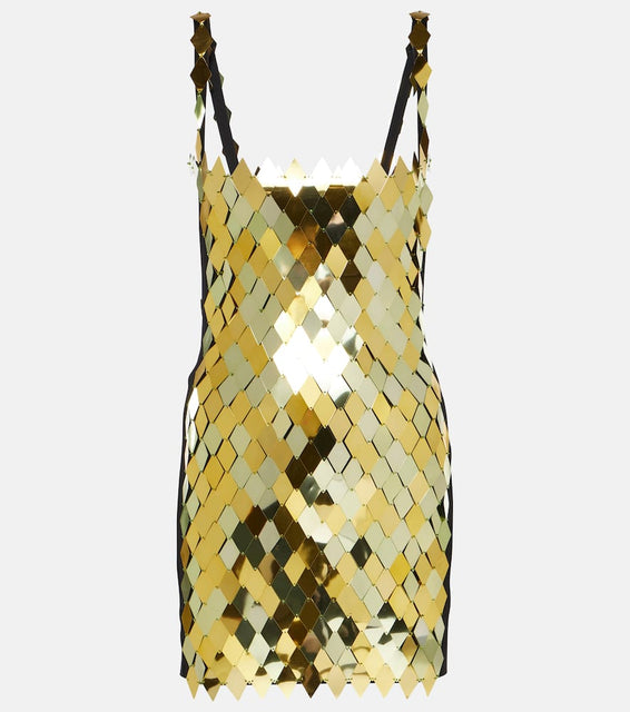 The Attico Rue embellished minidress
