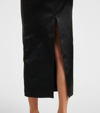 The Attico Satin midi dress
