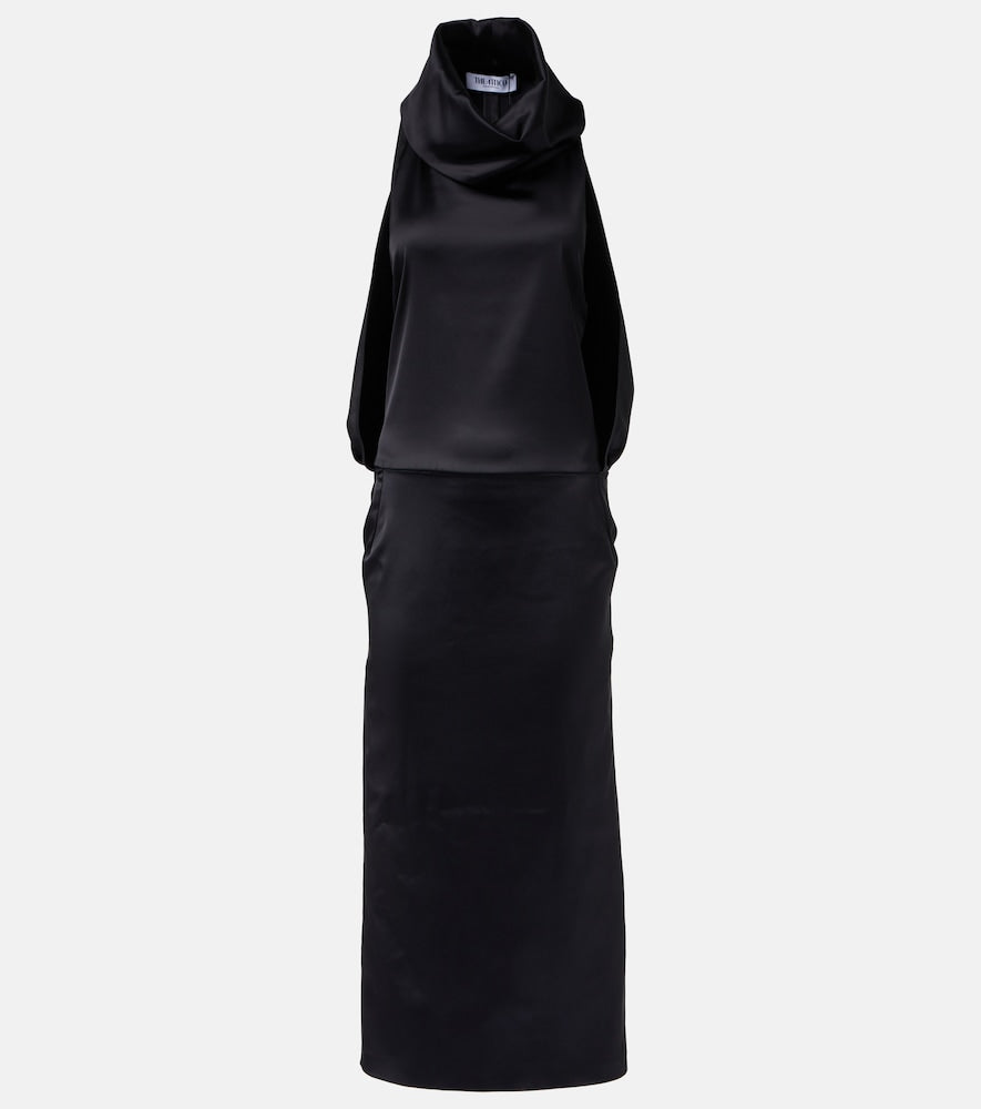 The Attico Satin midi dress. Attico缎面中长连衣裙