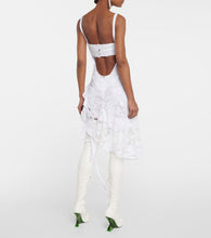 The Attico Sequin-embellished cutout midi dress