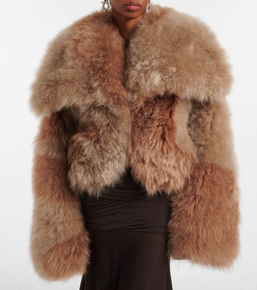 The Attico Shearling bomber jacket