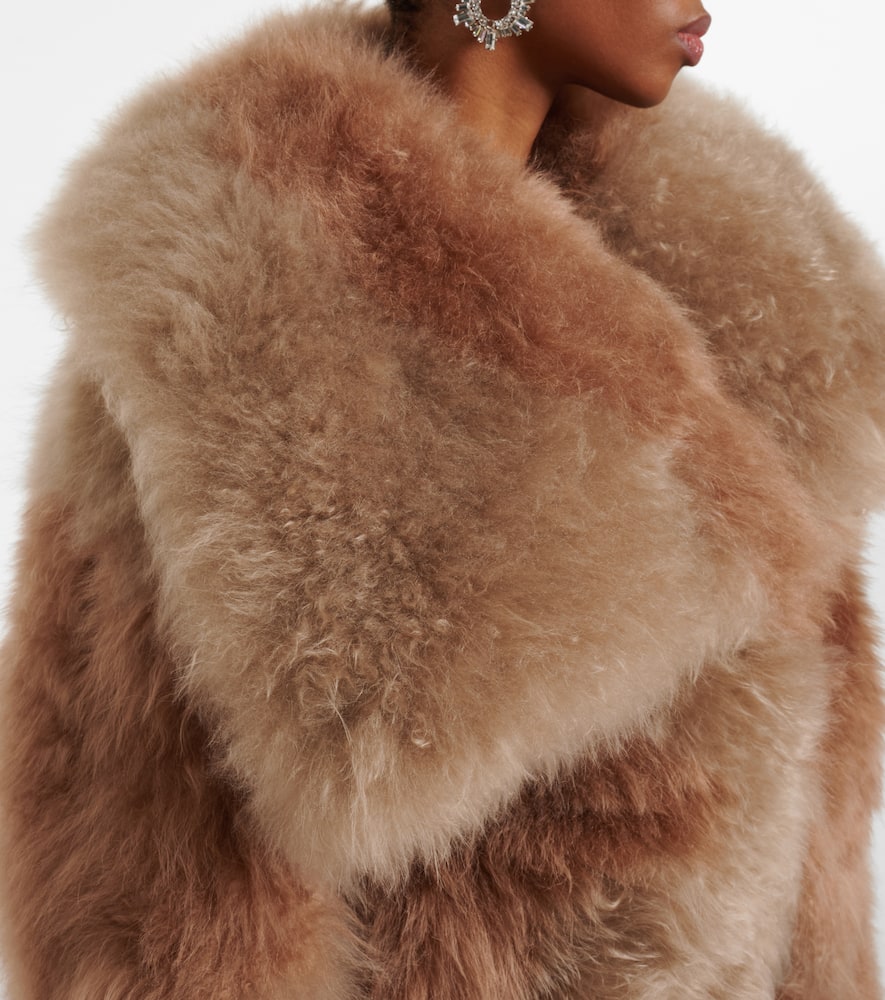 The Attico Shearling bomber jacket