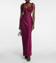 The Attico Sienna embellished satin sandals