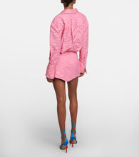 The Attico Silvye zebra-print fil coup√É¬© minidress