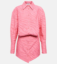 The Attico Silvye zebra-print fil coup√É¬© minidress. Attico Silvye 斑马纹刺绣刺绣迷你连衣裙√ÉØ© 迷你连衣裙