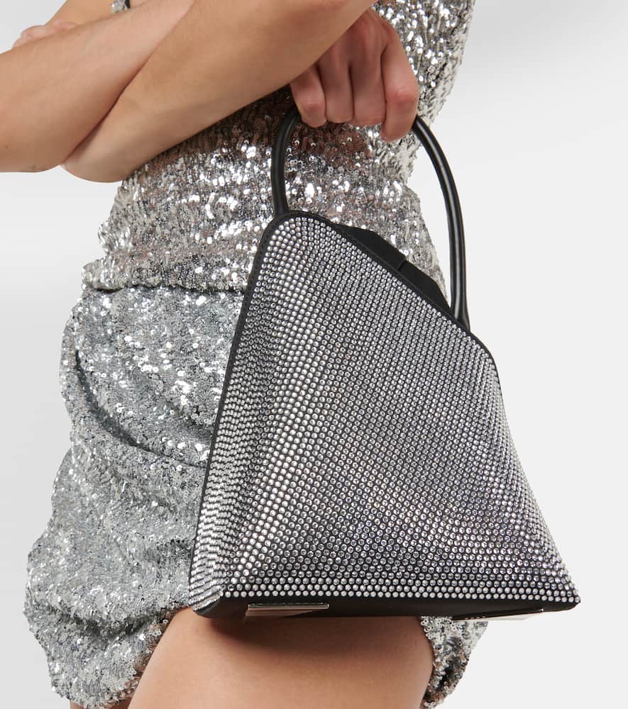 The Attico Sunset Mini crystal-embellished tote bag