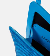 The Attico Sunset crystal-embellished shoulder bag