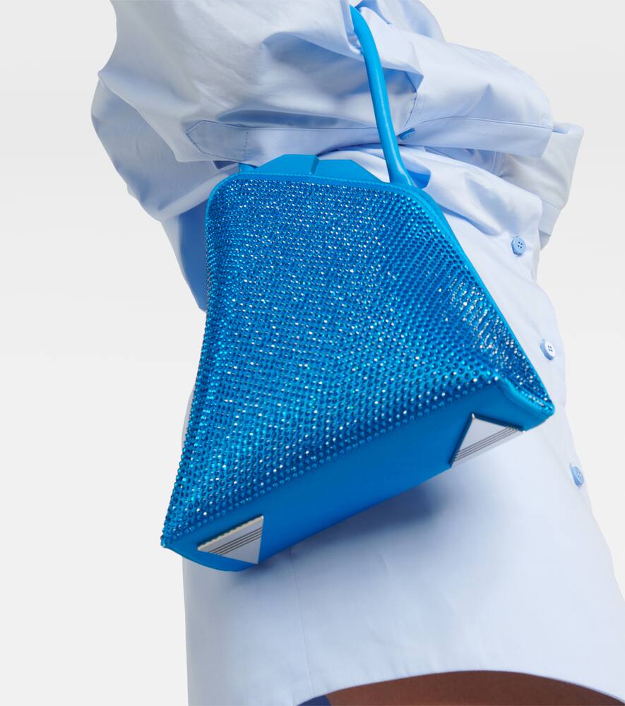 The Attico Sunset crystal-embellished shoulder bag