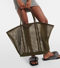 The Attico Via Del Mare mesh tote bag